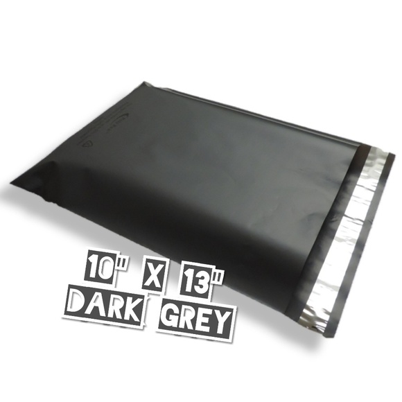 50 Dark Grey Poly Mailers 10x13 - Picture 3 of 3